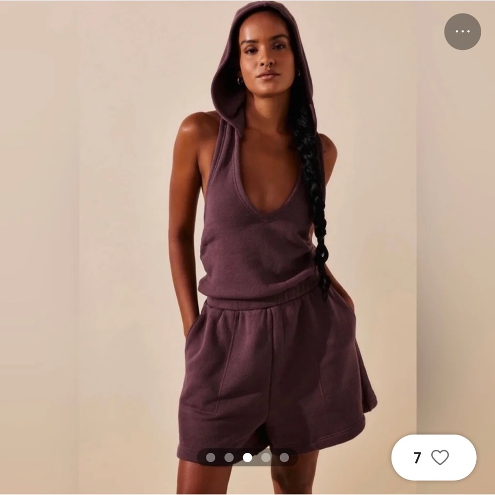 Free People Beach Oliver Romper in Chocolate Merlot